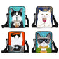 Cute Abstract Cat Messenger Bag