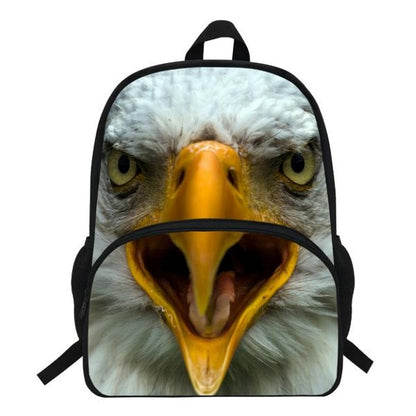 Photographic Eagle Print Backpack