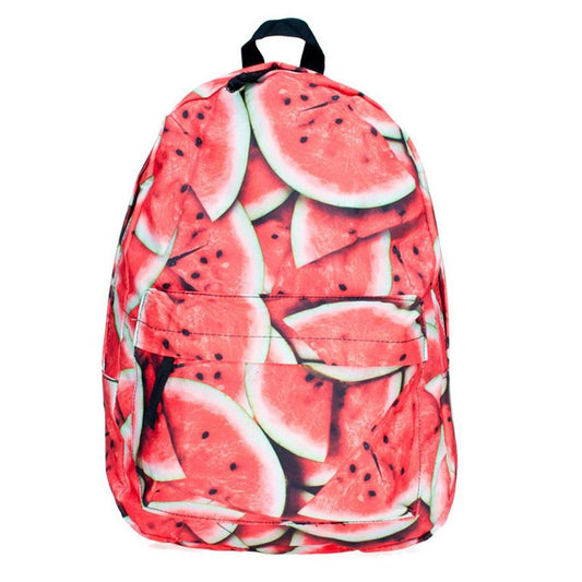 Canvas Watermelon Print Backpack