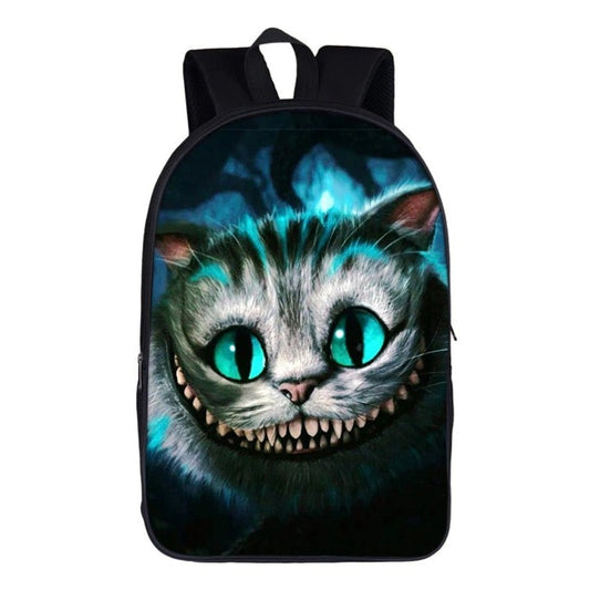 Smiling Cheshire Cat Backpack (17")