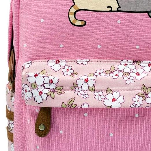 Chi's Anime Cat Backpack w/ Flowers (17&quot;) 