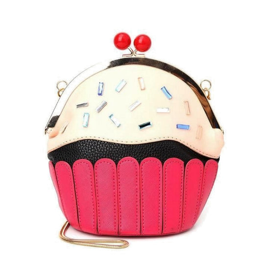 Cupcake Purse / Crossbody Shoulder Bag