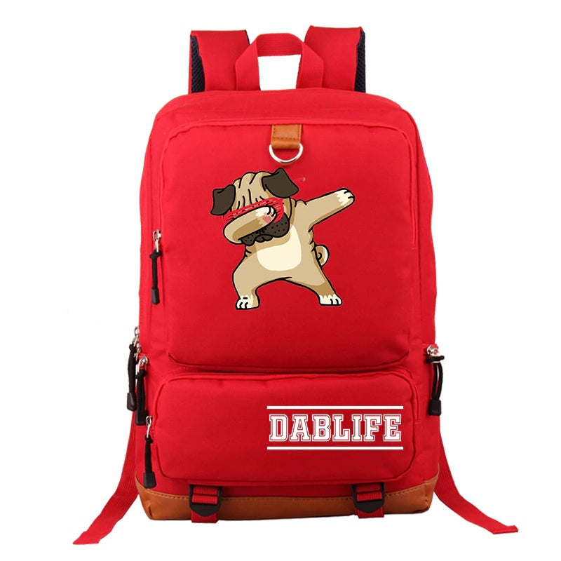 Cool Dabbing Dog Dablife Backpack (17")