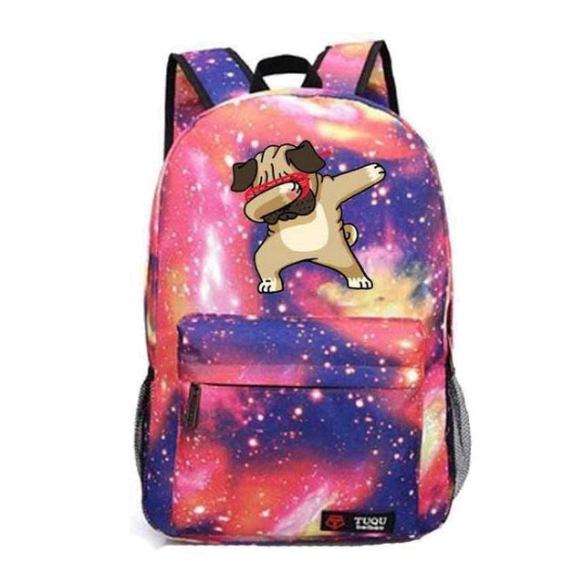 Red Dabbing Dog Backpack