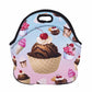 Insulated Neoprene Ice Cream Pattern Lunch Bag
