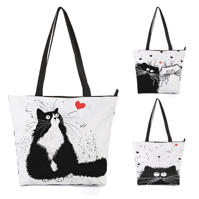 Kitty Cat Love Shoulder / Tote Bag