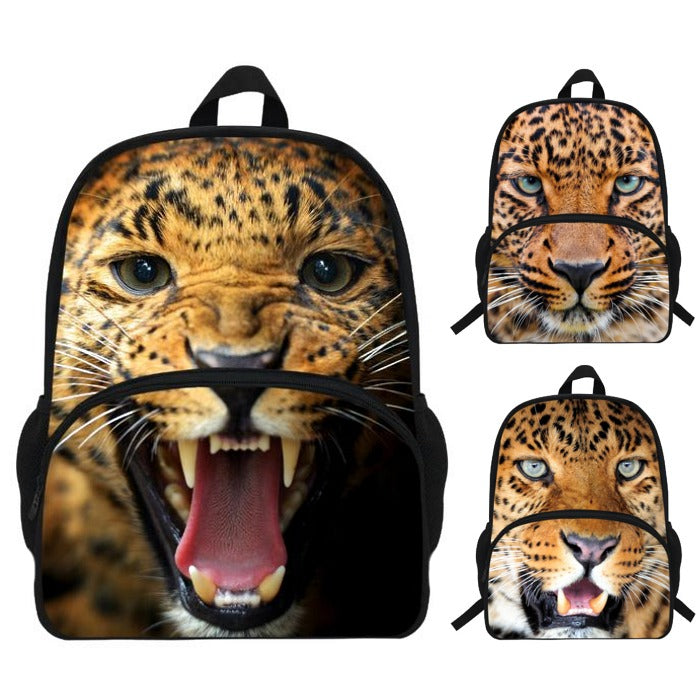 Photographic Leopard Print Backpack