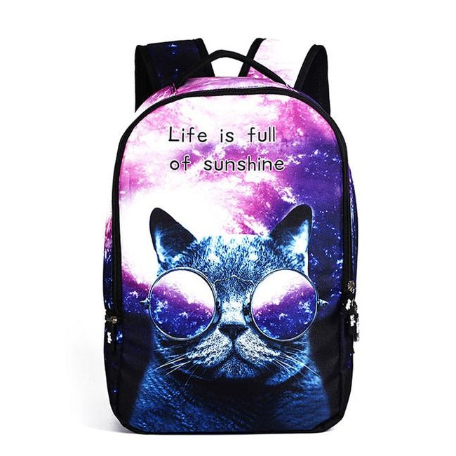 Life Is Full Of Sunshine Cat Backpack