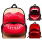 Photographic Red Lips & Mouth Backpack
