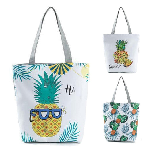 Pineapple Print Shopping / Tote Bag