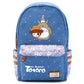 Totoro Anime Backpack w/ Flowers (17&quot;) Blue / Style 5