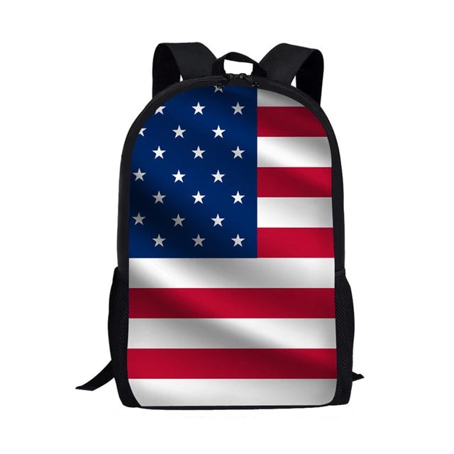Artistic USA Flag Print Backpack (17&quot;) USA 19