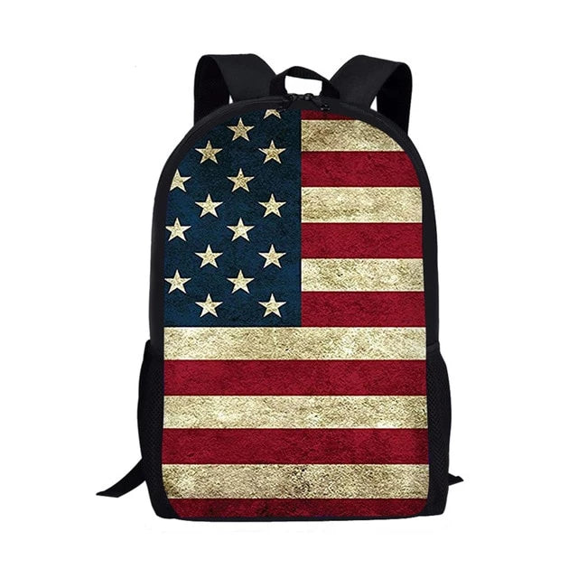 Artistic USA Flag Print Backpack (17&quot;) USA 17