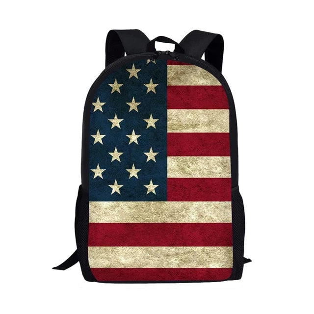 Artistic USA Flag Print Backpack (17&quot;) USA 18