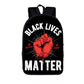 Black Lives Matter Raised Fist Backpack (17")