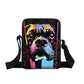 Psychedelic Dog Print Mini Shoulder / Messenger Bag (9&quot;) Rescue 2 / Nylon