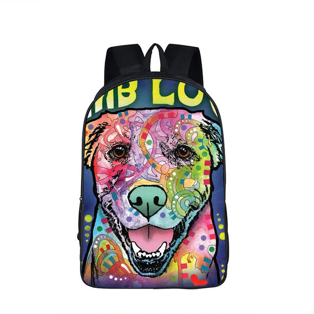 Pitbull Dog Backpack
