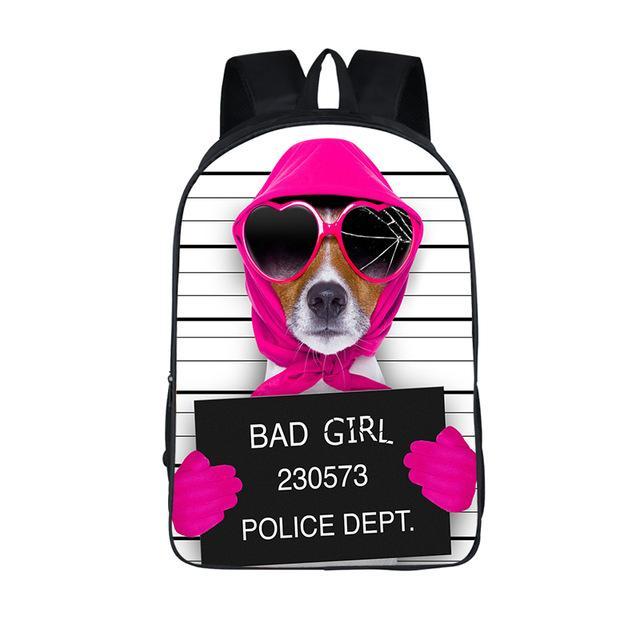 Bad Girl Dog Backpack