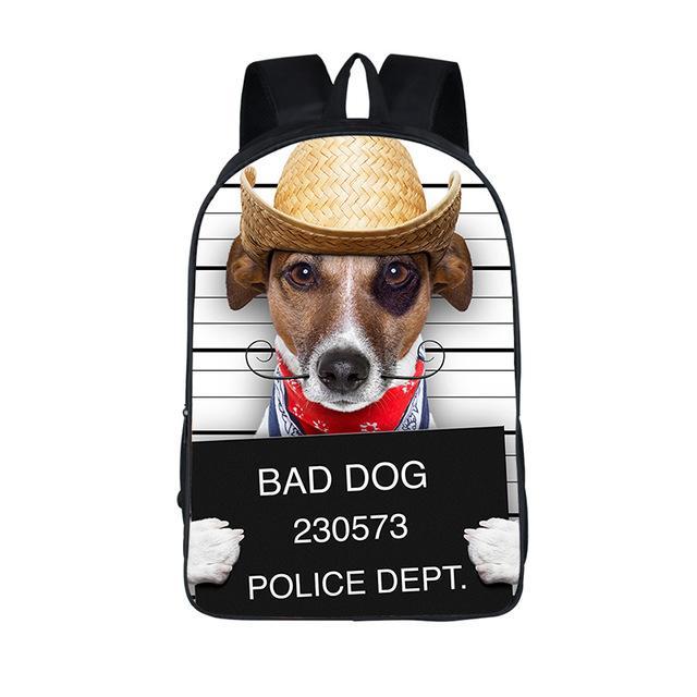 Dog Mugshot Backpack