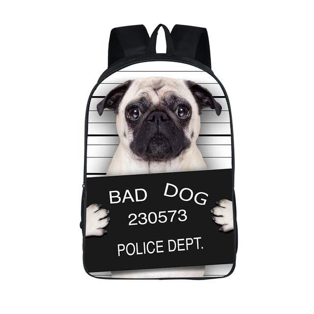 Bad Dog Police Mugshot Backpack