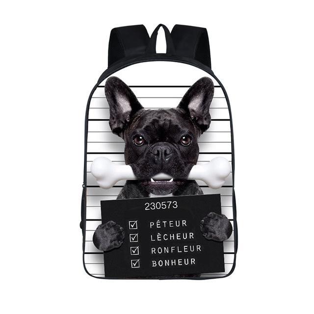 Bad French Bulldog Backpack