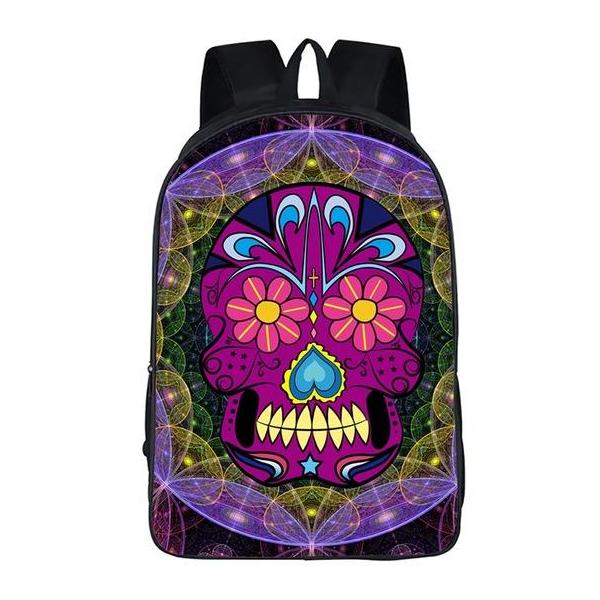 Mexican Skull Backpack Style 3