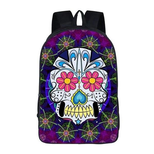 Mexican Skull Book Bag Style 2