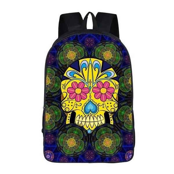 Mexican Skull Backpack Style 4