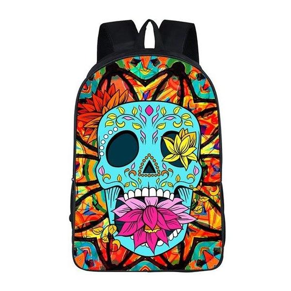 Mexican Skull Backpack Style 1