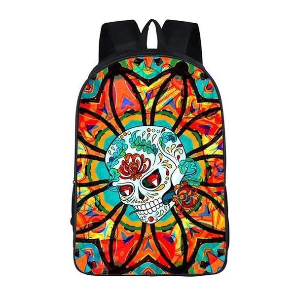 Mexican Skull Book Bag Style 5