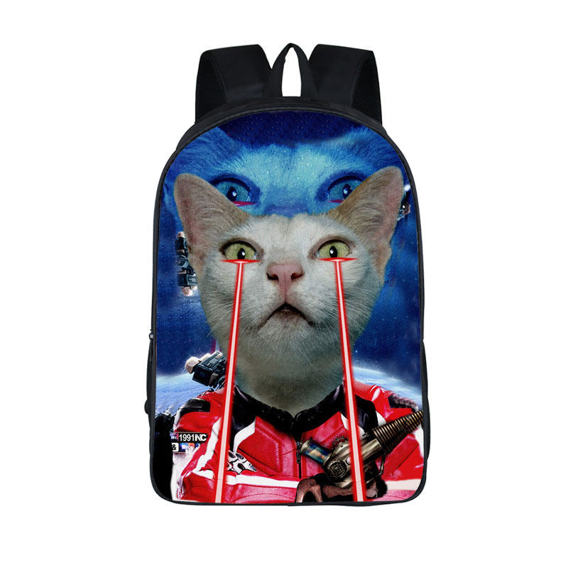 Red Laser Kitty Backpack