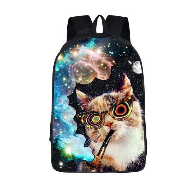 Space Pipe Cat Backpack