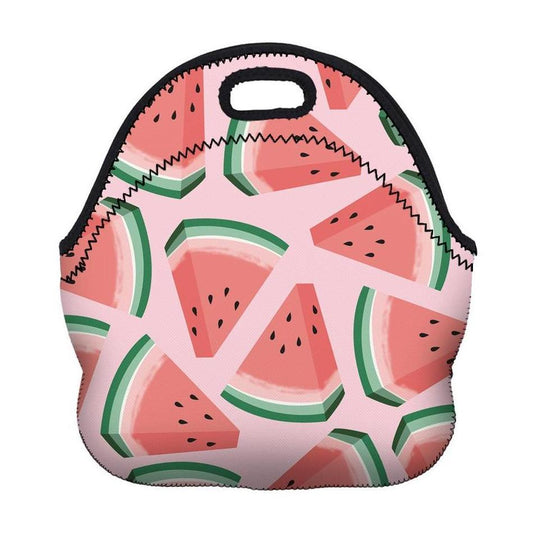 Insulated Neoprene Watermelon Pattern Lunch Bag