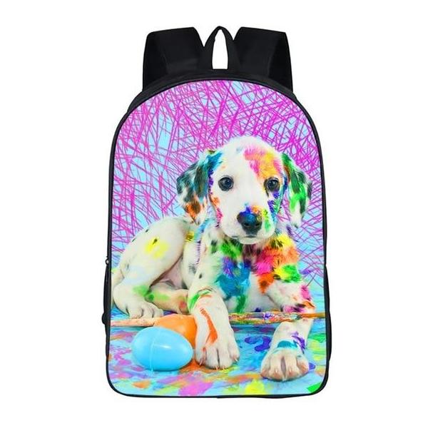 Painting Puppy Dog Backpack Style 1
