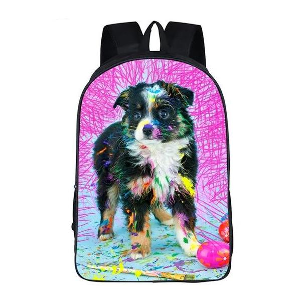 Painting Dog Backpack Style 5
