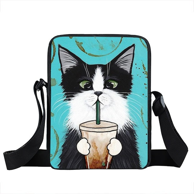Cat Messenger Bag Style 1