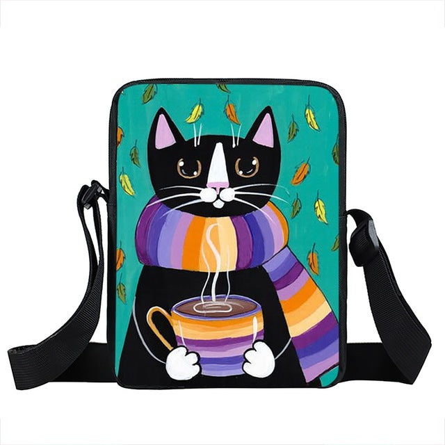 Cat Messenger Bag Style 6