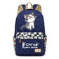 Chi's Anime Cat Backpack w/ Flowers (17&quot;) Style 3 / Navy