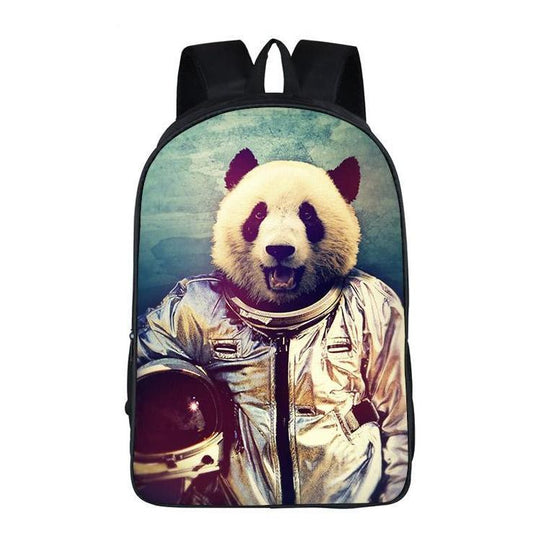 Funny Astronaut Panda Backpack