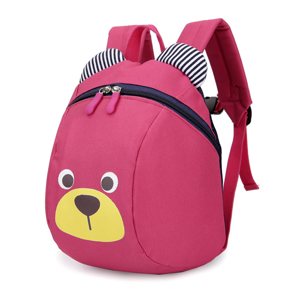 Pink Anti-Lost Bear Backpack