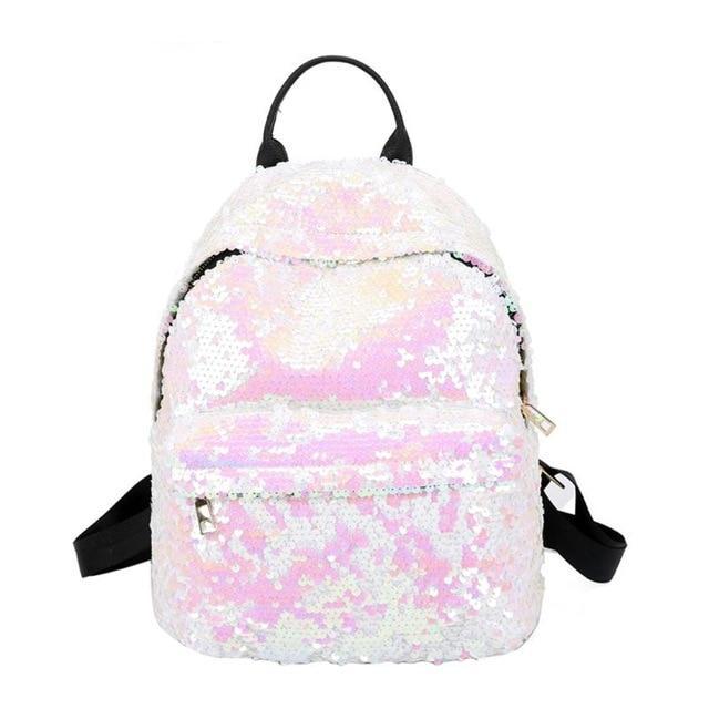 Mini Multi-Color Sequin Backpack Pink