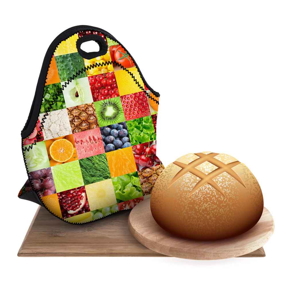 Fruit / Veggie Pattern Lunch Bag