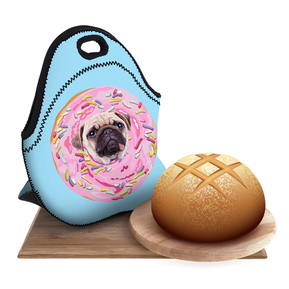 Pug Donut Lunch Bag