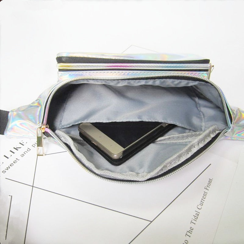 Inside Holographic Fanny Pack