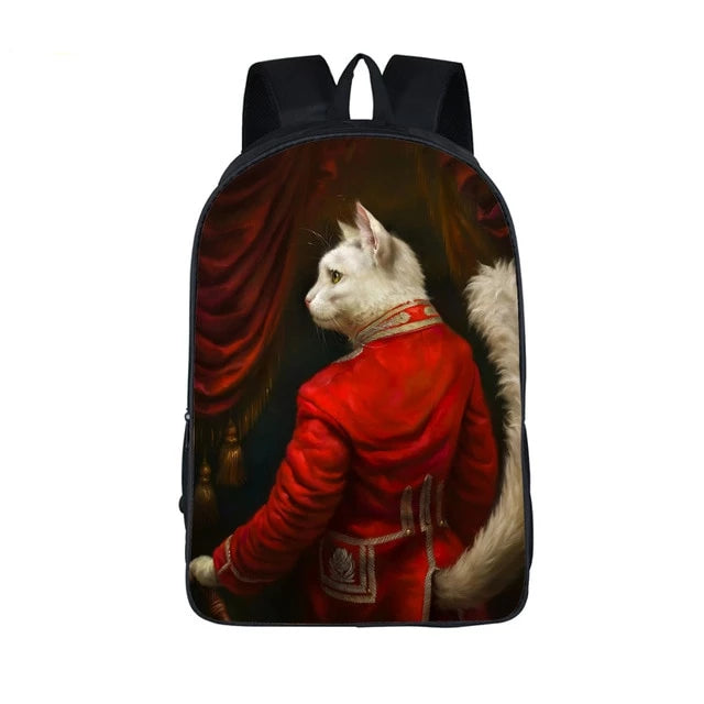 Funny Pop Culture Kitty Cat Backpack (17&quot;) Napoleon Cat