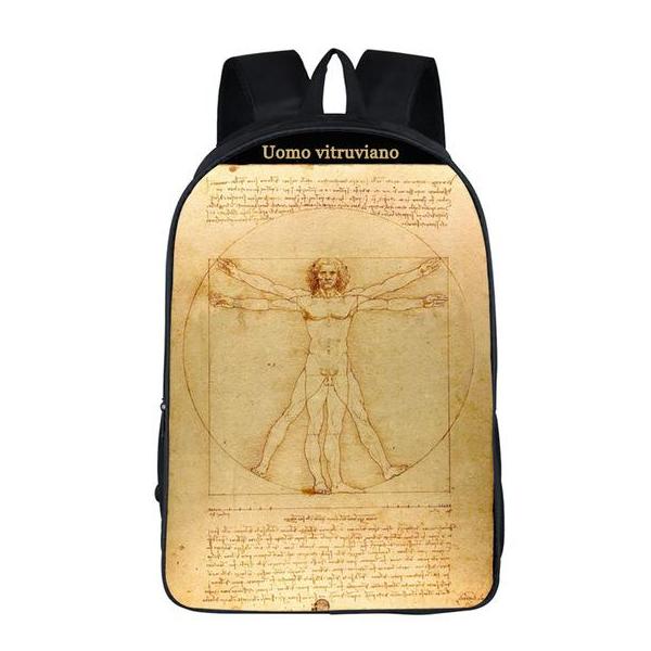 Da Vinci Uomo Vitruviano Backpack