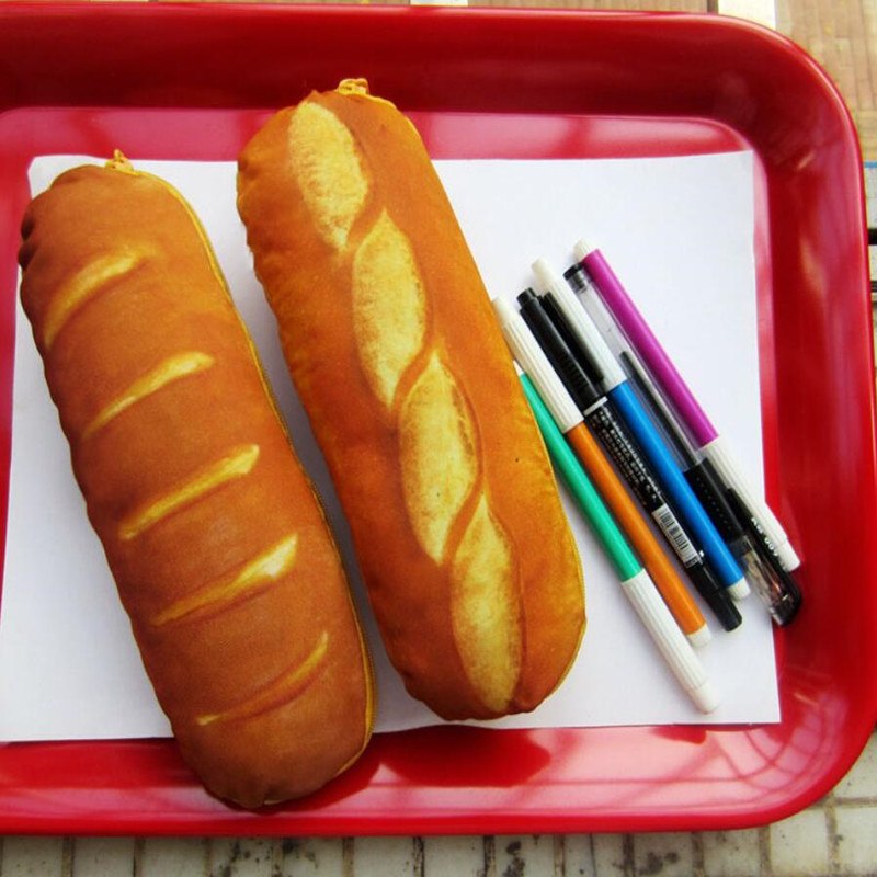 French Bread Pencil Cases