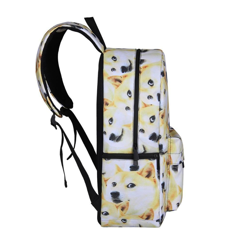 Side of Shiba Inu Dog Backpack