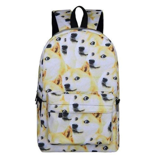 Shiba Inu Dog Print Backpack