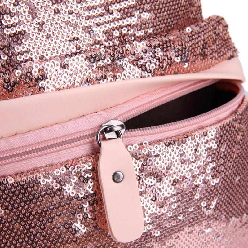 Mini Crown Glitter Sequins Backpack 